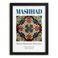 Mashhad, Iran – Architectural Travel Art, in sleek black frame