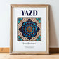 Yazd, Iran – Travel Print, in wooden frame leaning on the floor
