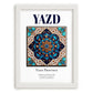 Yazd, Iran – Travel Print, placed in minimal white frame