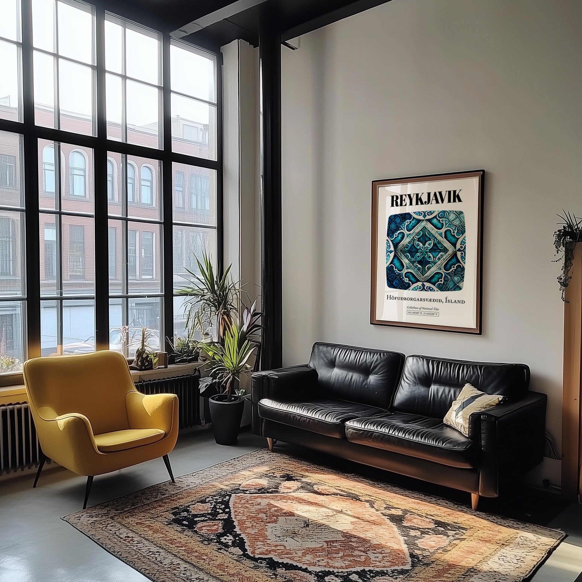 Reykjavik, Iceland – Dream Destination Decor, unframed on coastal sand