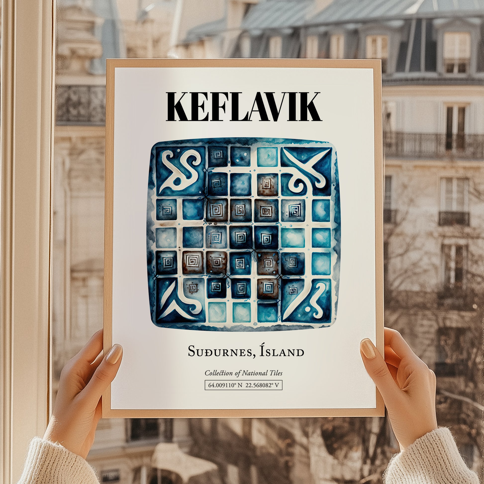 Keflavik, Iceland – Tourist Destination Poster