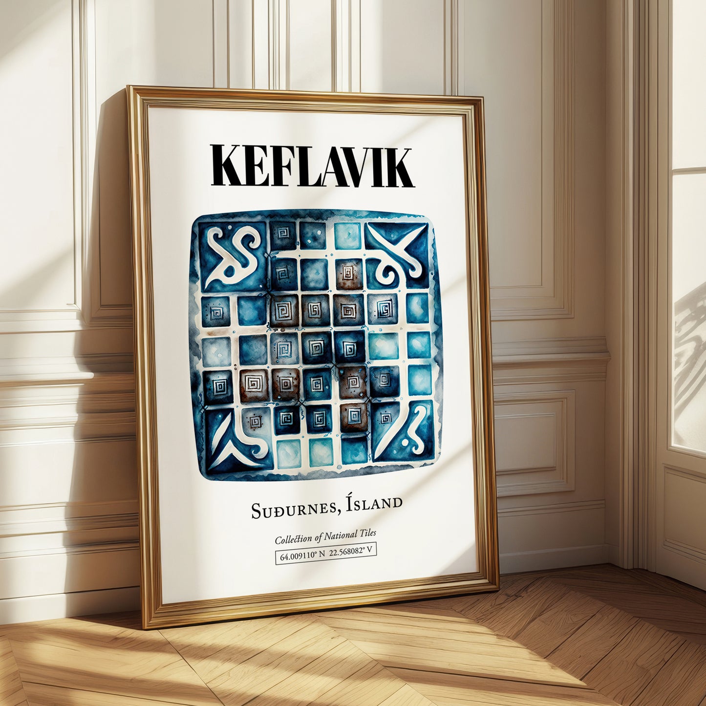 Keflavik, Iceland – Tourist Destination Poster, styled in a charming Paris street view