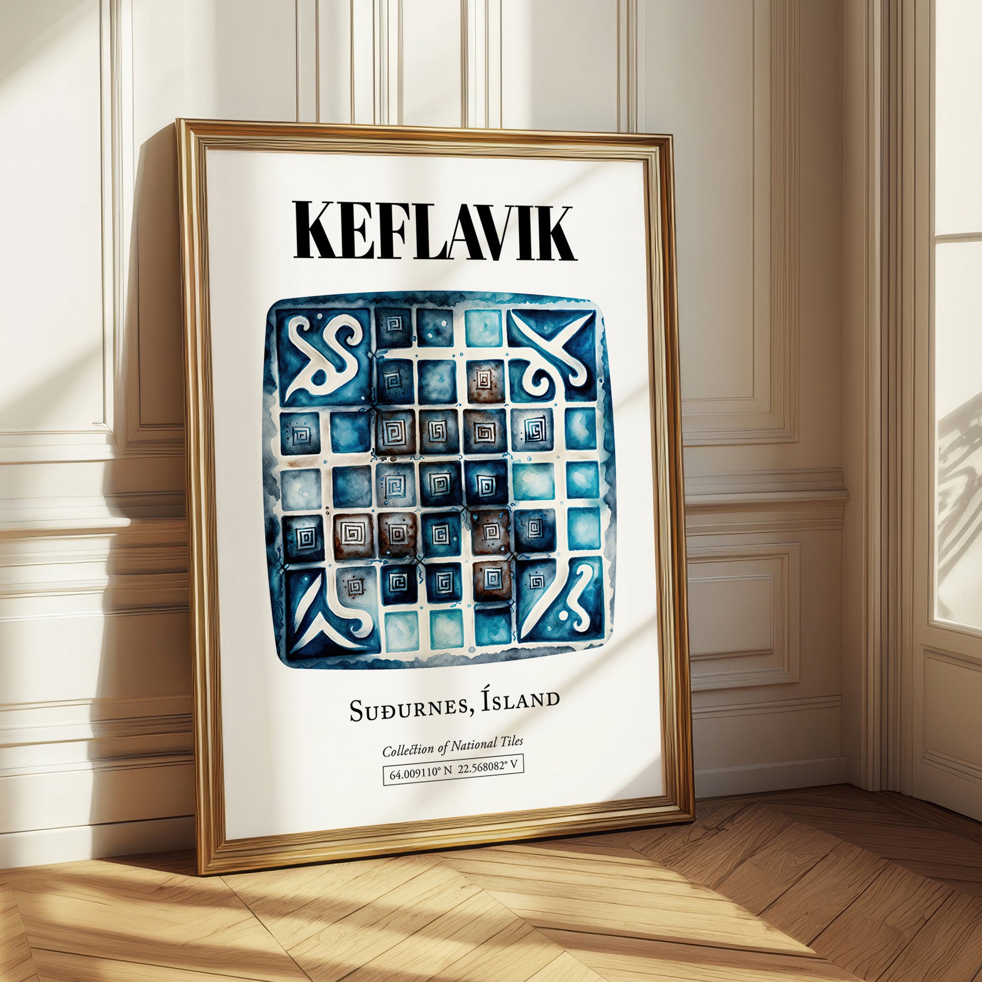 Keflavik, Iceland – Tourist Destination Poster, styled in a charming Paris street view