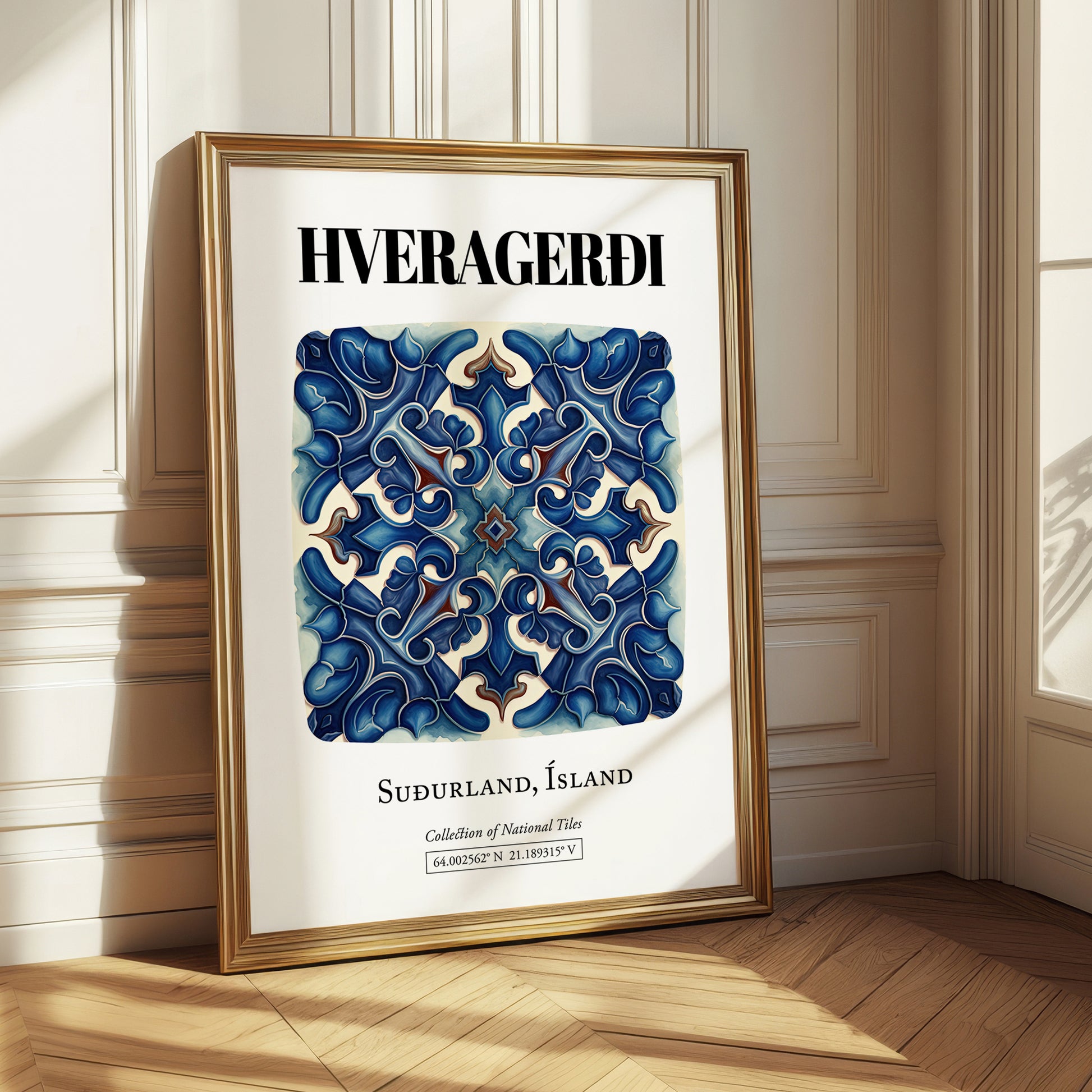 Hveragerði, Iceland – Travel Print, styled in a charming Paris street view