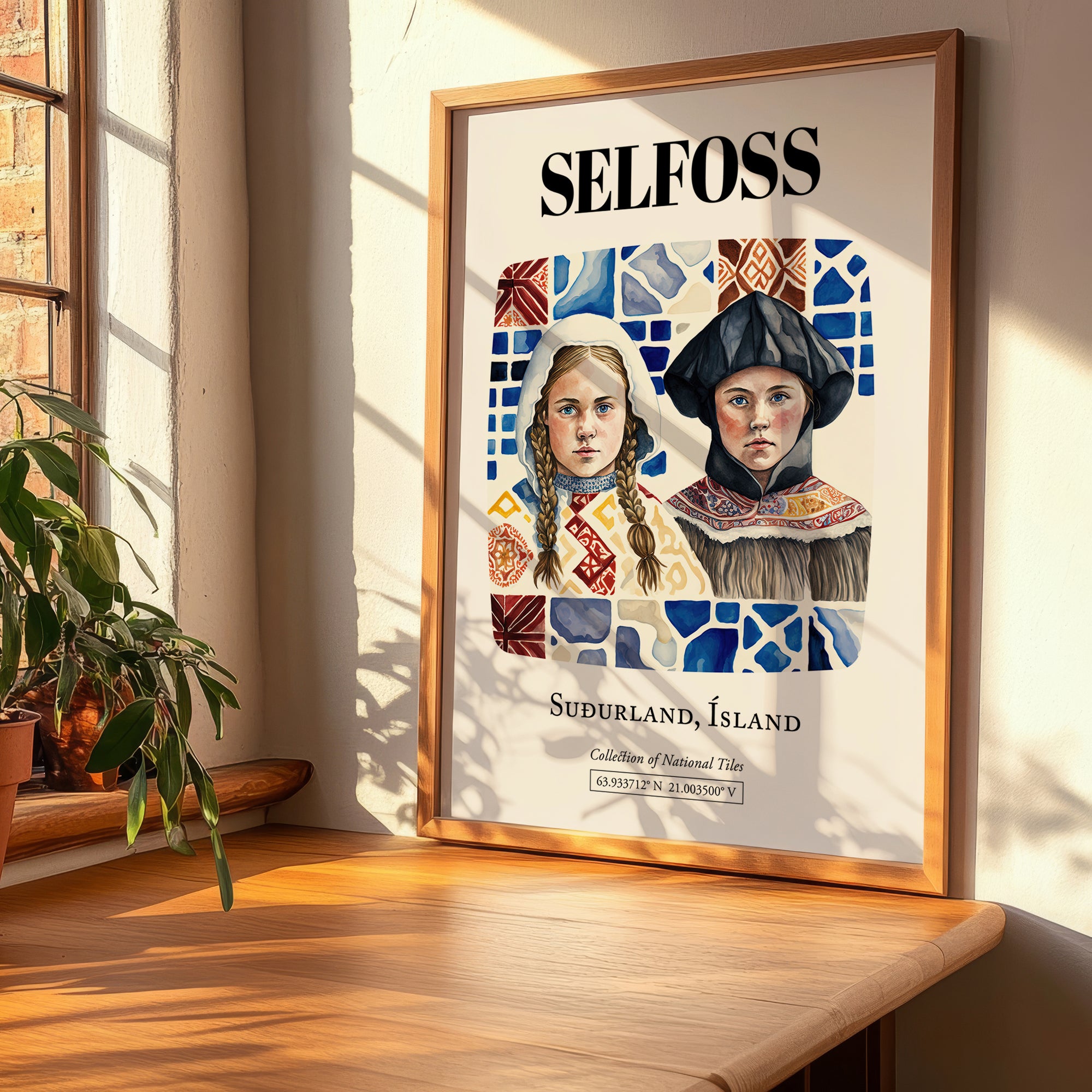 Selfoss, Iceland – Global Cities Wall Print, clean layout with no caption