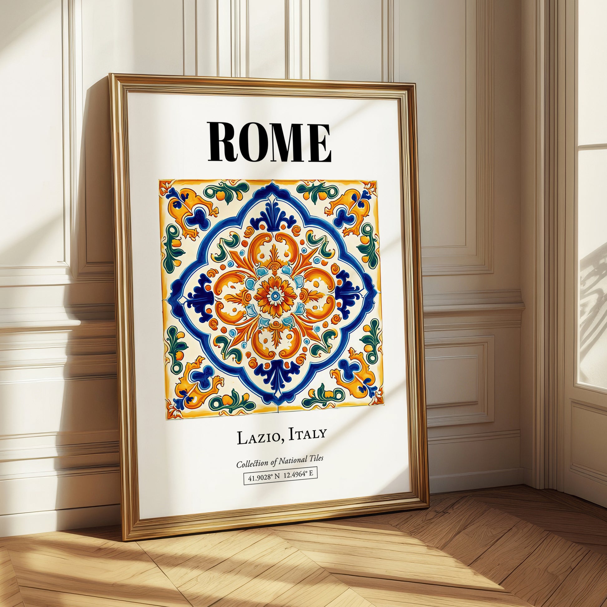 Rome, Italy – Travel Poster, styled in a charming Paris street view