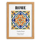 Rome, Italy – Travel Poster, set in oak frame