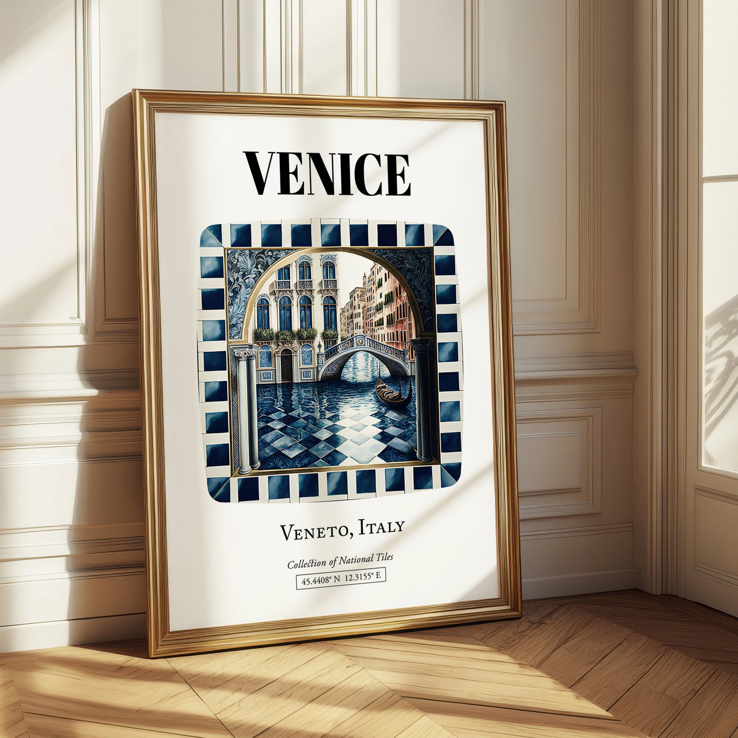 Venice, Italy – Travel Print, styled in a charming Paris street view
