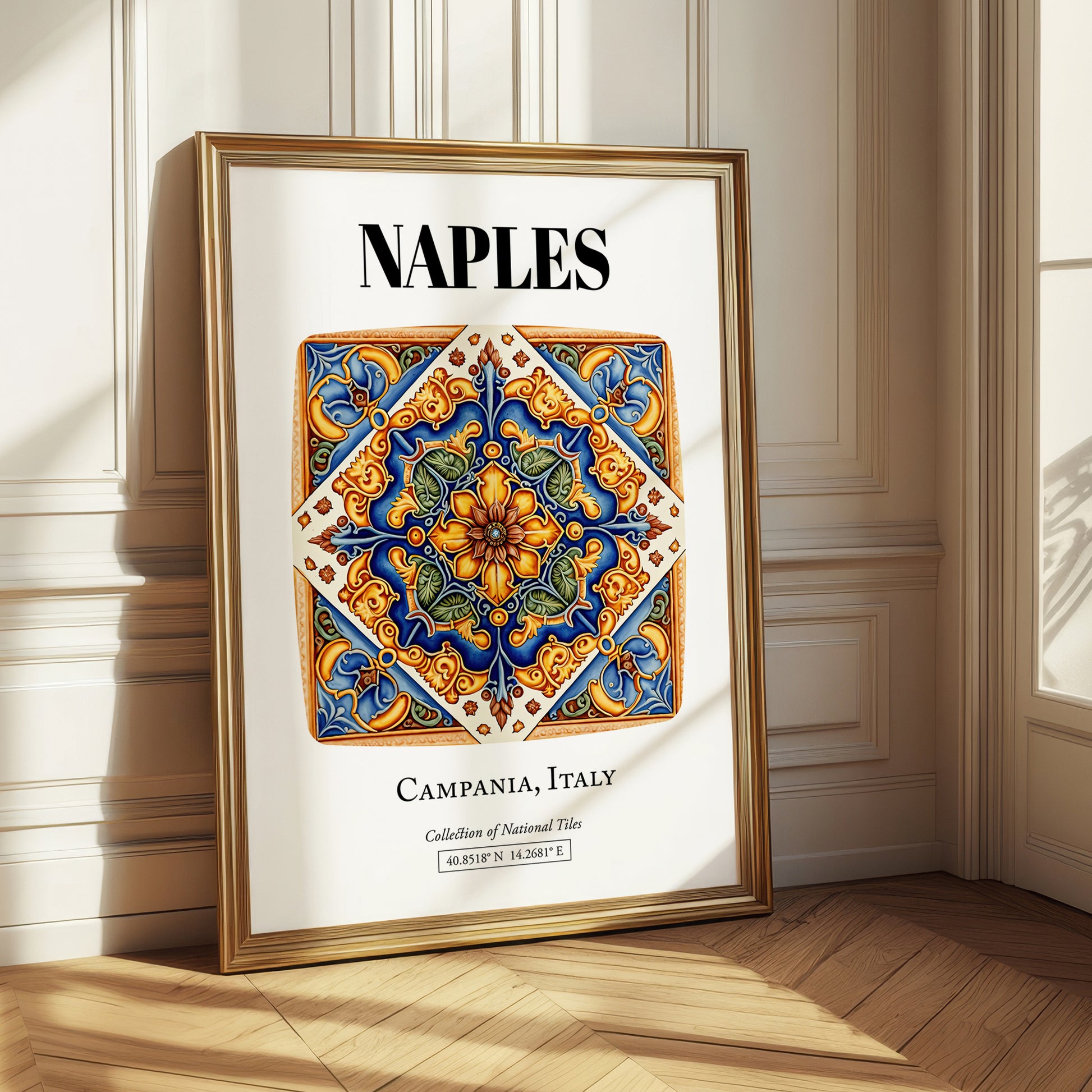 Naples, Italy – Travel Print, styled in a charming Paris street view
