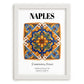 Naples, Italy – Travel Print, placed in minimal white frame