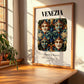 Venezia, Italy – Illustrated Travel Poster, clean layout with no caption