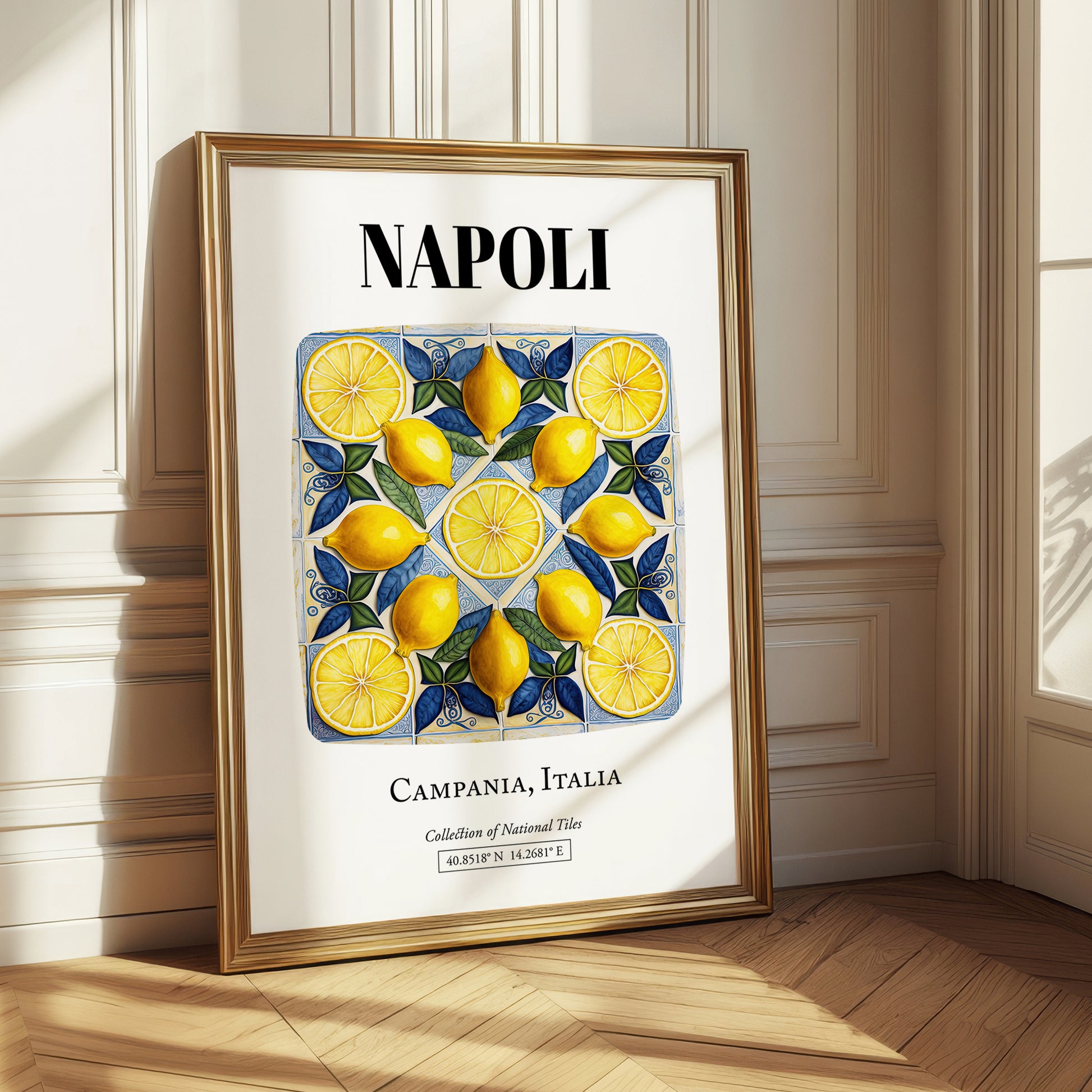 Napoli, Italy – Travel Print, styled in a charming Paris street view