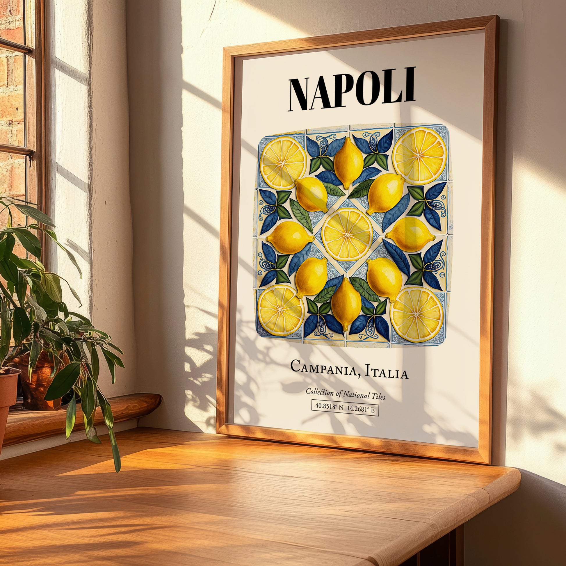 Napoli, Italy – Travel Print, clean layout with no caption