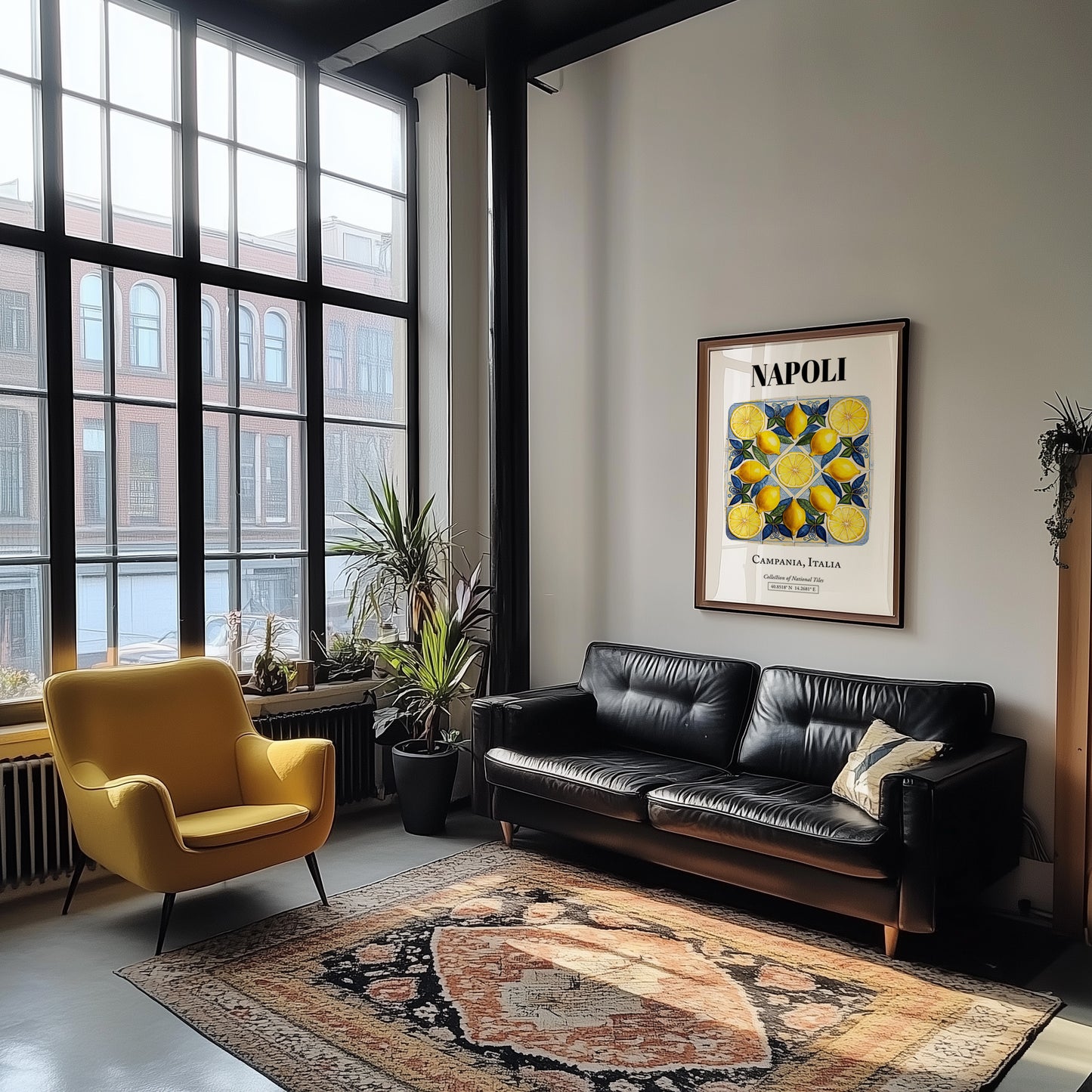 Napoli, Italy – Travel Print, unframed on coastal sand