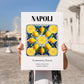 Napoli, Italy – Travel Print, no-text version framed in wood