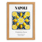 Napoli, Italy – Travel Print, set in oak frame