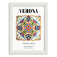 Verona, Italy – Cultural Heritage Wall Art, placed in minimal white frame