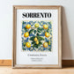 Sorrento, Italy – Global Wall Art, in wooden frame leaning on the floor