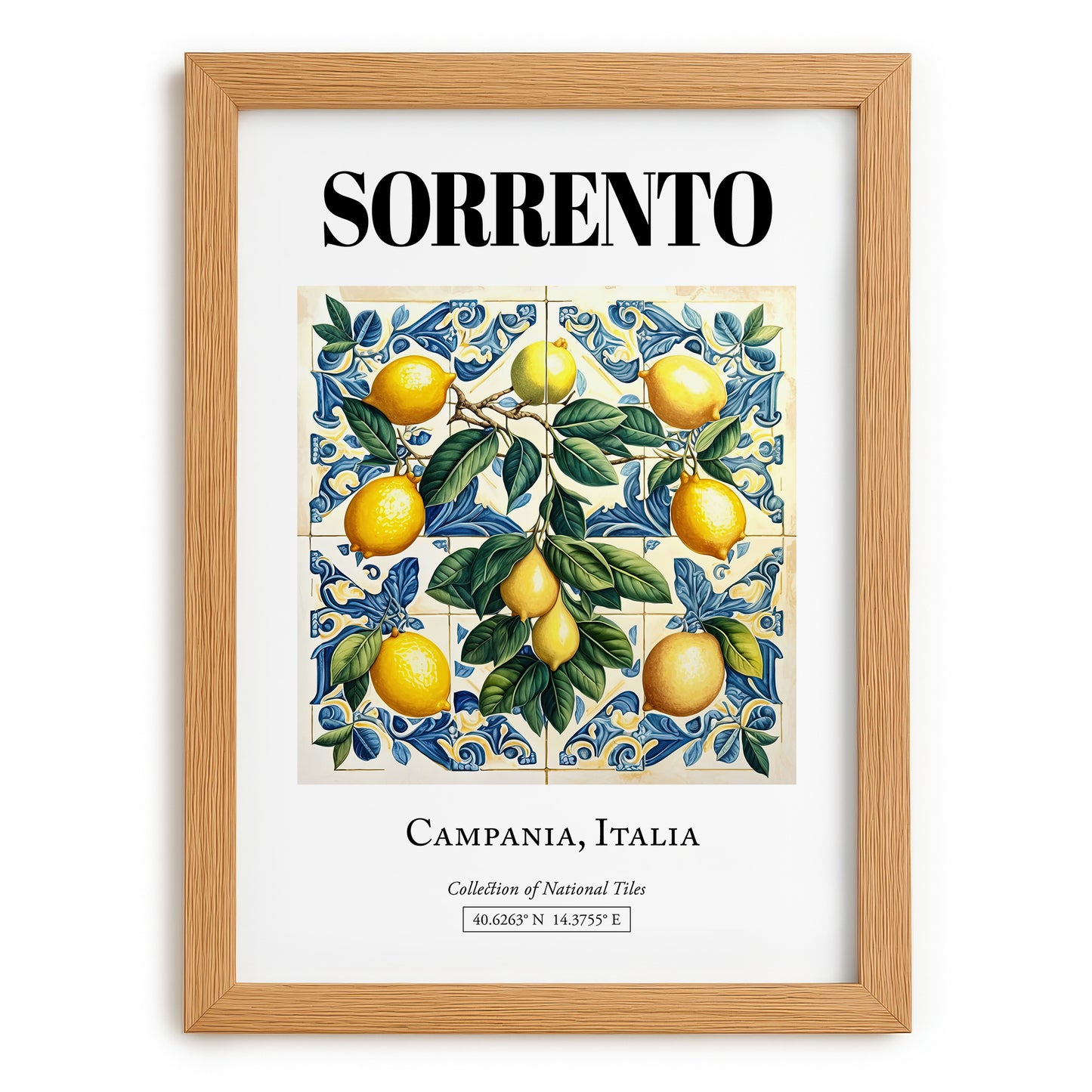 Sorrento, Italy – Global Wall Art, set in oak frame