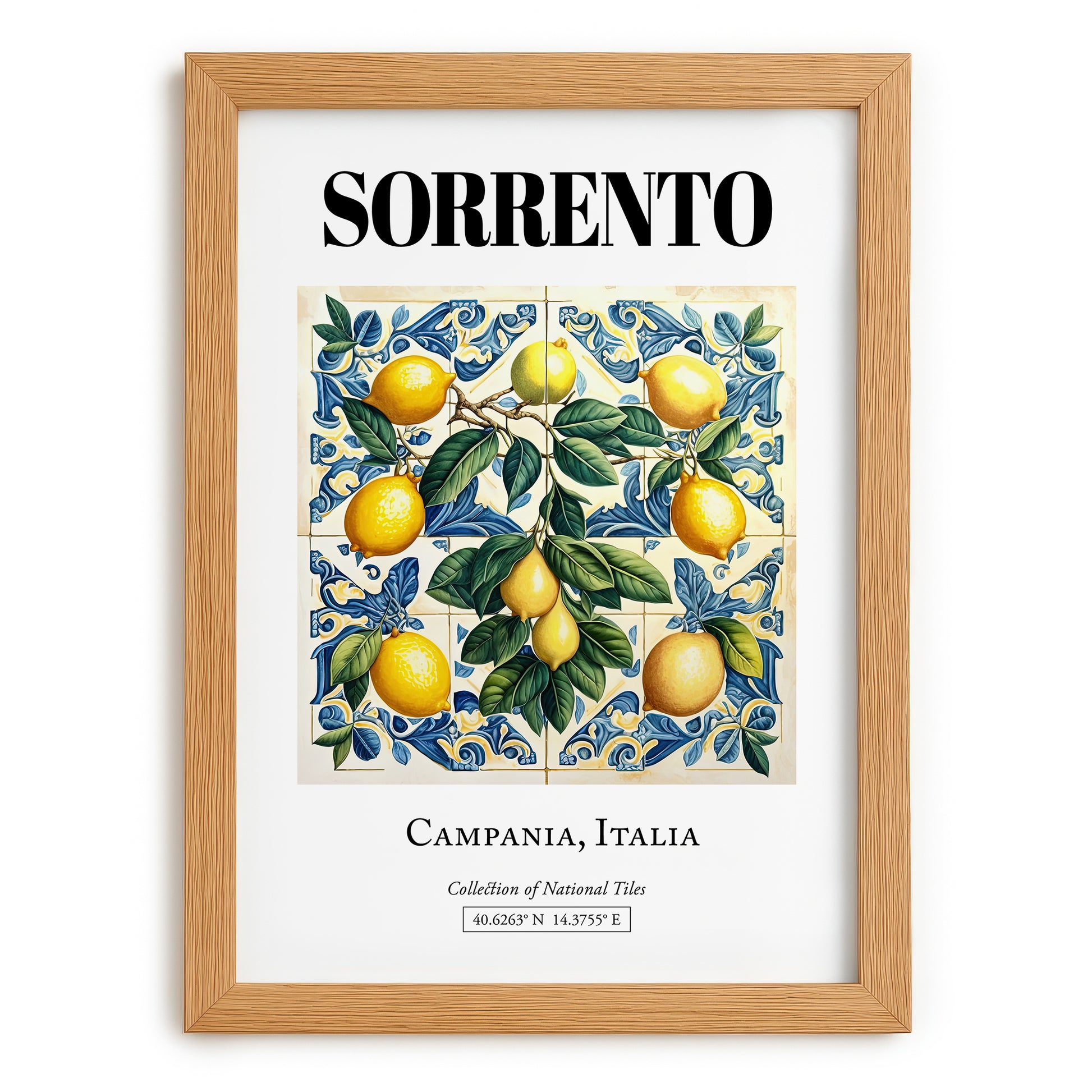 Sorrento, Italy – Global Wall Art, set in oak frame