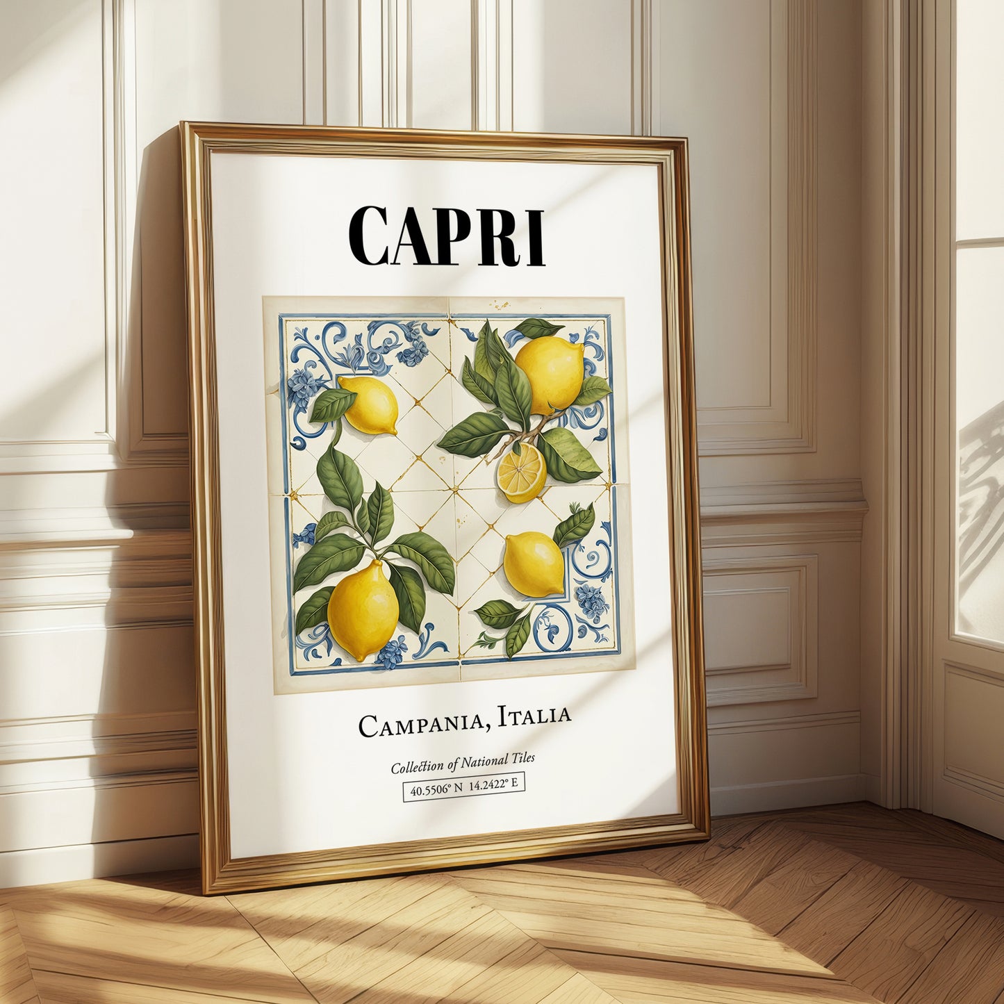 Capri, Italy – Cultural Heritage Wall Art, styled in a charming Paris street view