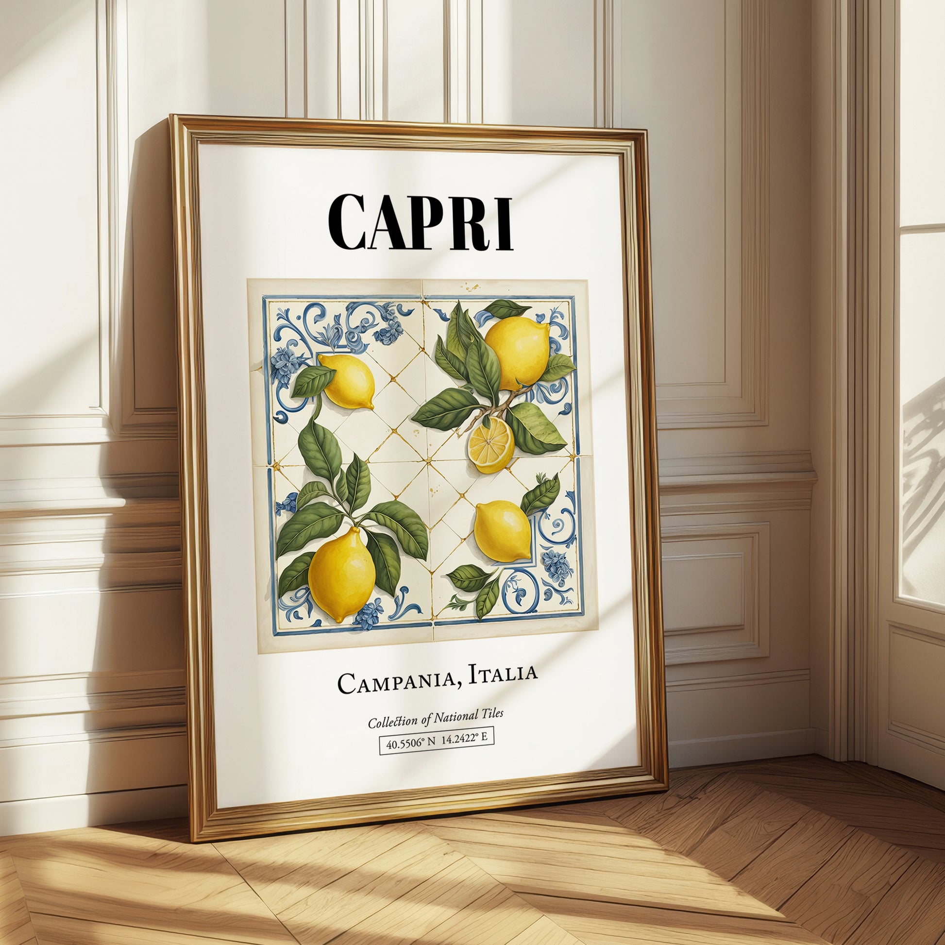 Capri, Italy – Cultural Heritage Wall Art, styled in a charming Paris street view