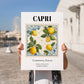 Capri, Italy – Cultural Heritage Wall Art, no-text version framed in wood