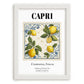 Capri, Italy – Cultural Heritage Wall Art, placed in minimal white frame