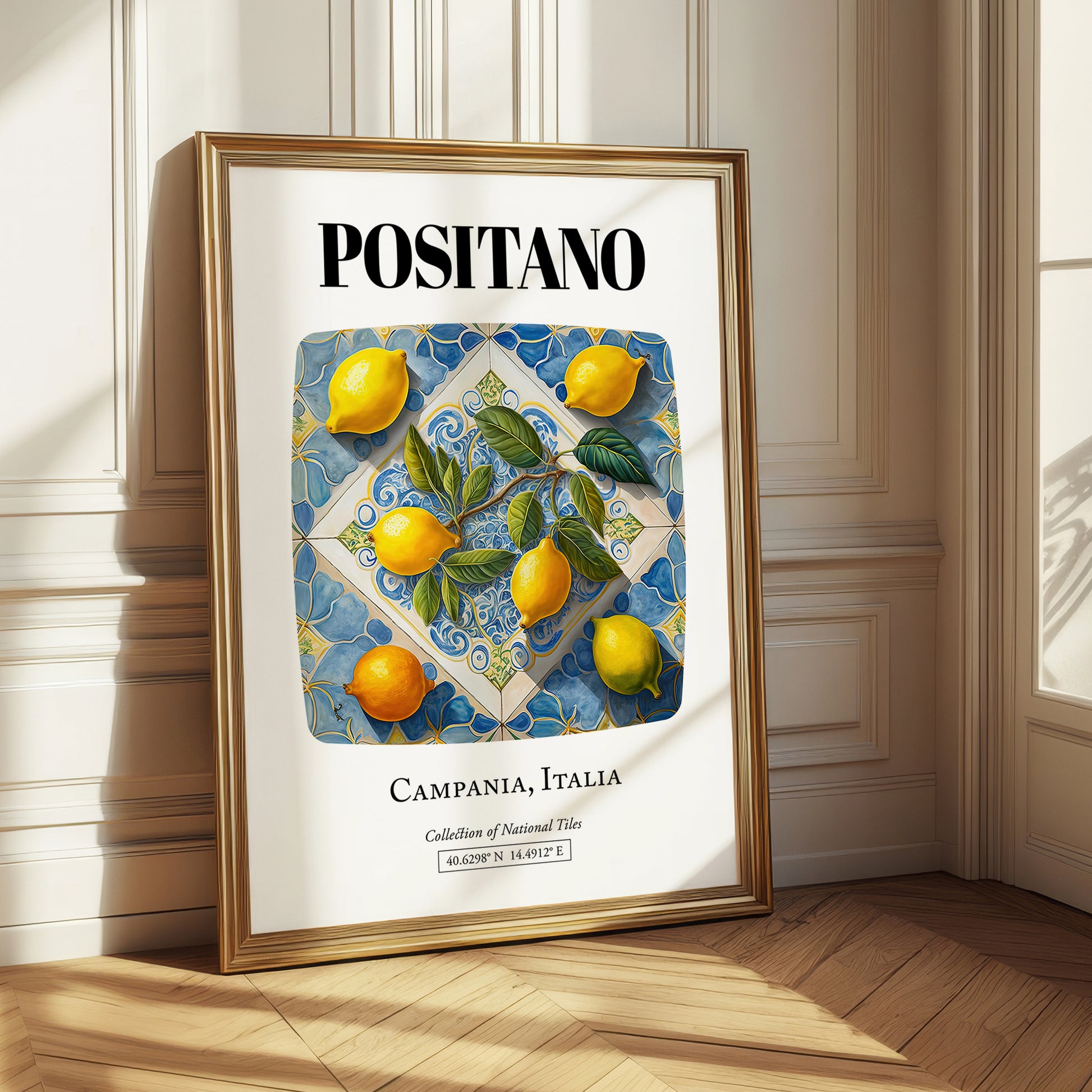 Positano, Italy – Travel Poster, styled in a charming Paris street view