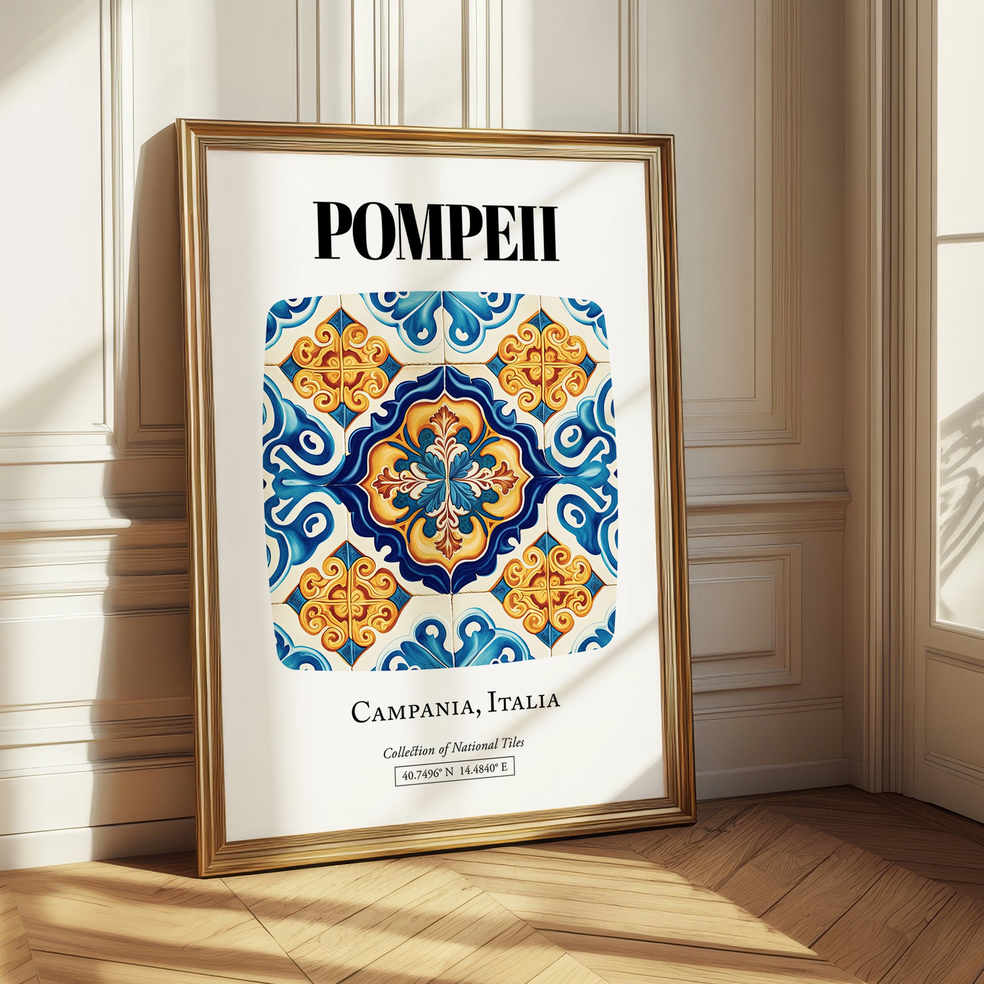 Pompeii, Italy – Travel Print, styled in a charming Paris street view