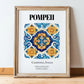 Pompeii, Italy – Travel Print, in wooden frame leaning on the floor