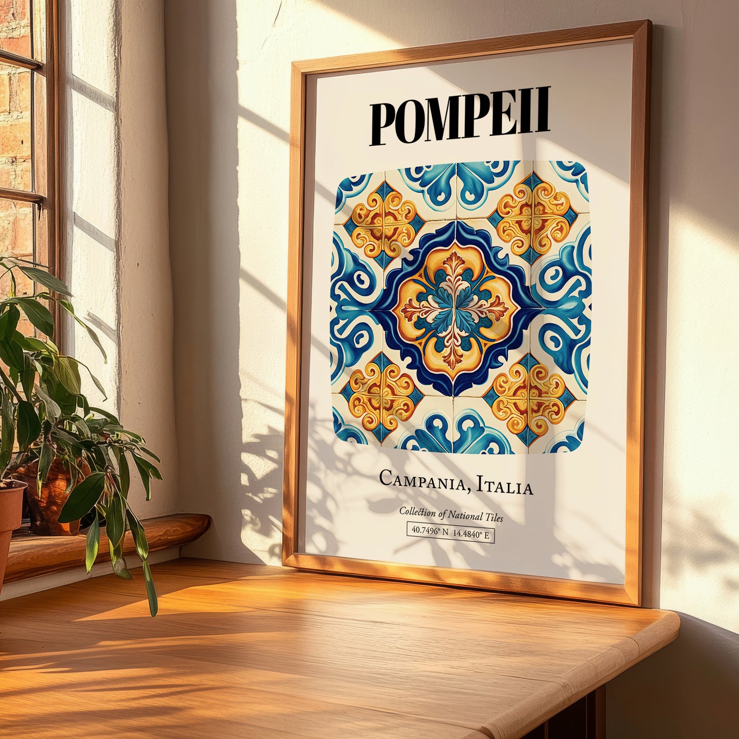 Pompeii, Italy – Travel Print, clean layout with no caption