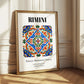Rimini, Italy – Illustrated Travel Poster, styled in a charming Paris street view