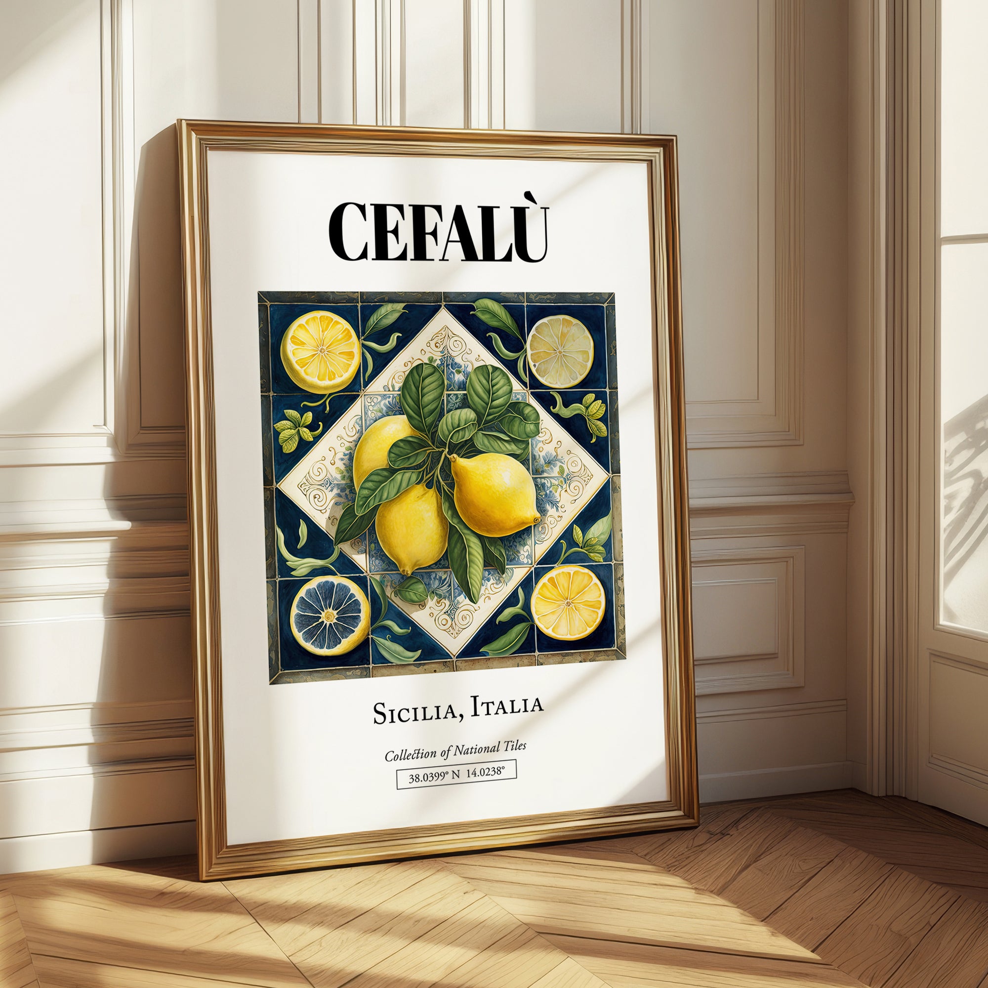 Cefalù, Italy – Travel Print, styled in a charming Paris street view