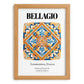 Bellagio, Italy – Vintage Travel Poster, set in oak frame