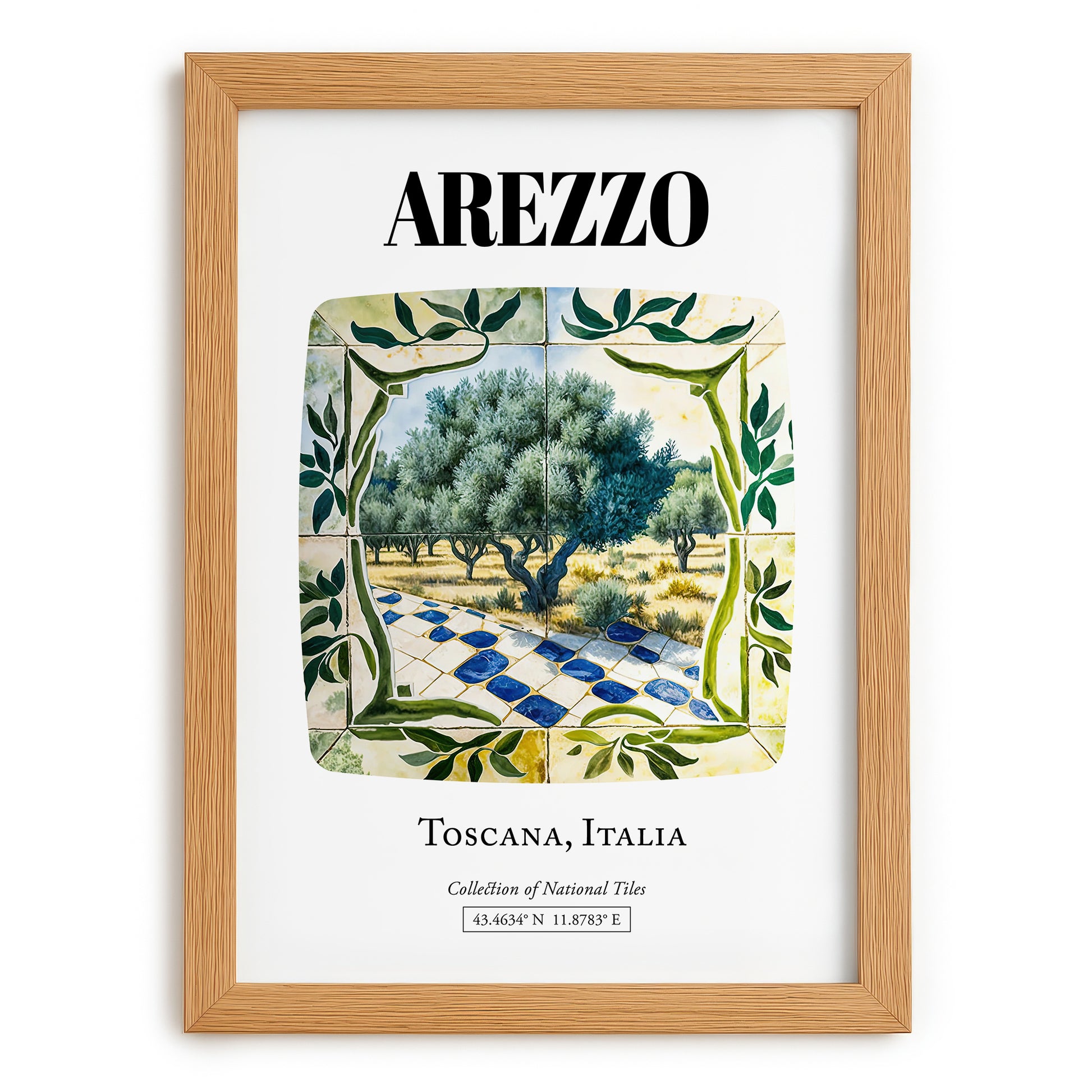 Arezzo, Italy – Travel Wall Art, set in oak frame