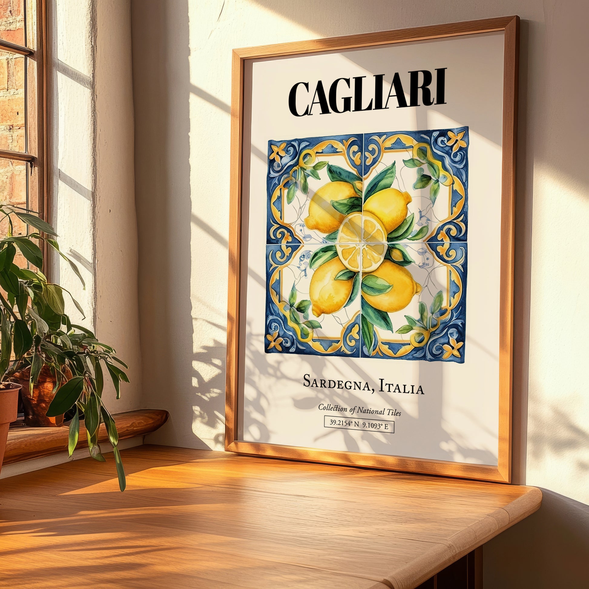 Cagliari, Italy – World Travel Art, clean layout with no caption