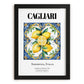 Cagliari, Italy – World Travel Art, in sleek black frame