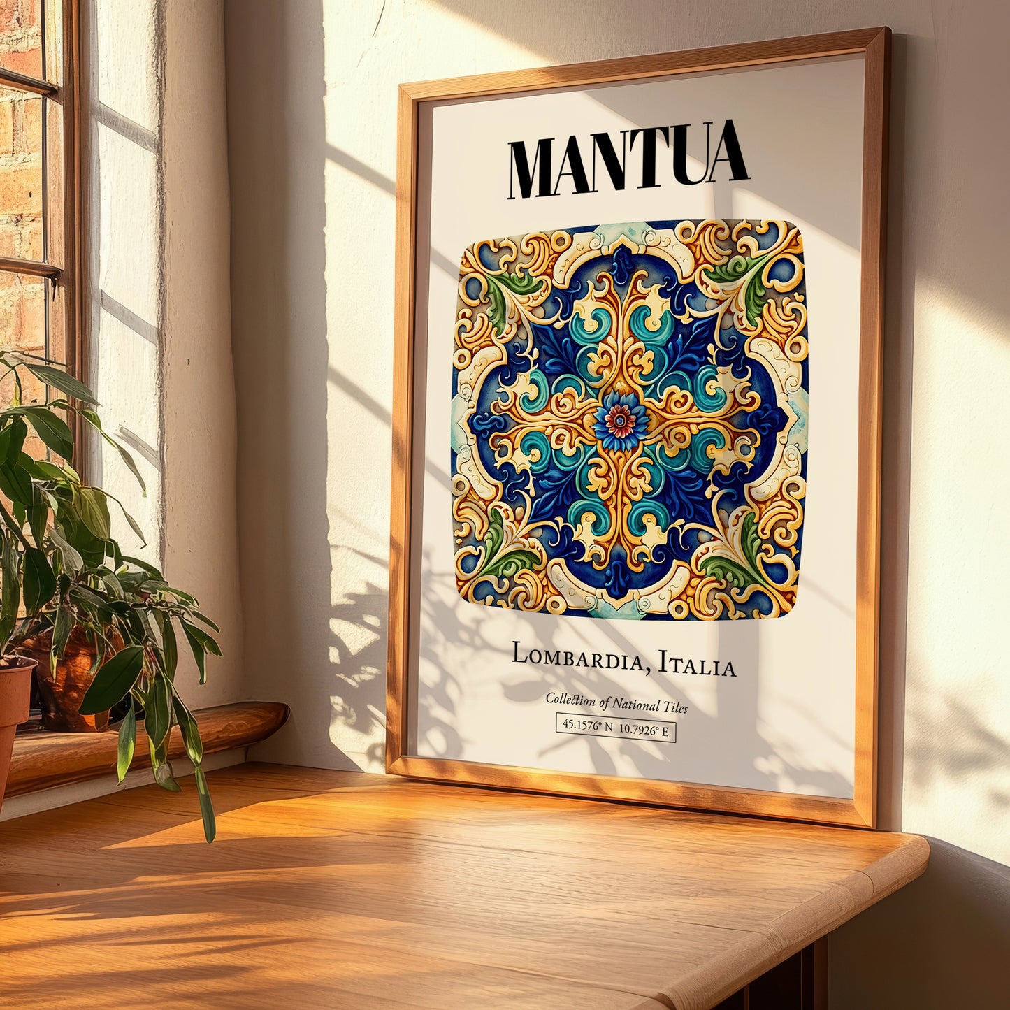 Mantua, Italy – Historic Cities Art Print, clean layout with no caption
