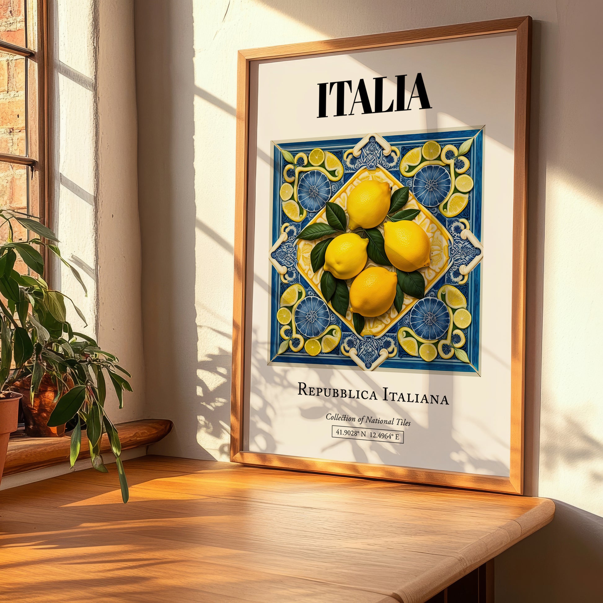 Italia, Repubblica Italiana – Travel Print, clean layout with no caption