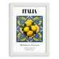 Italia, Repubblica Italiana – Travel Print, placed in minimal white frame