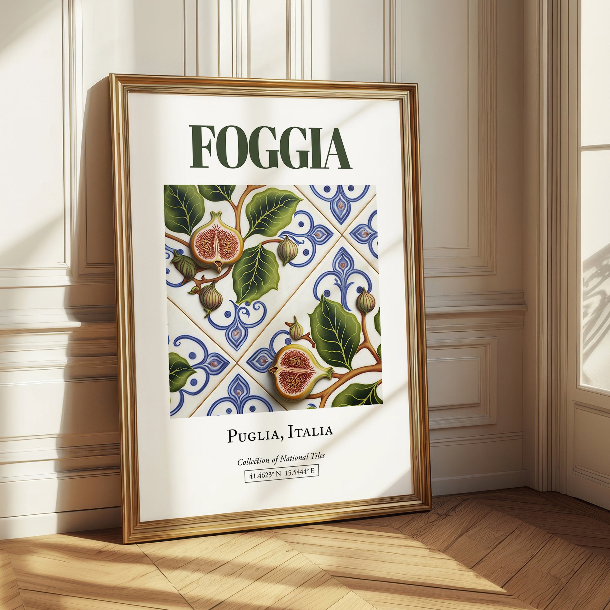 Foggia, Italy – Architectural Travel Art, styled in a charming Paris street view