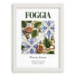 Foggia, Italy – Architectural Travel Art, placed in minimal white frame