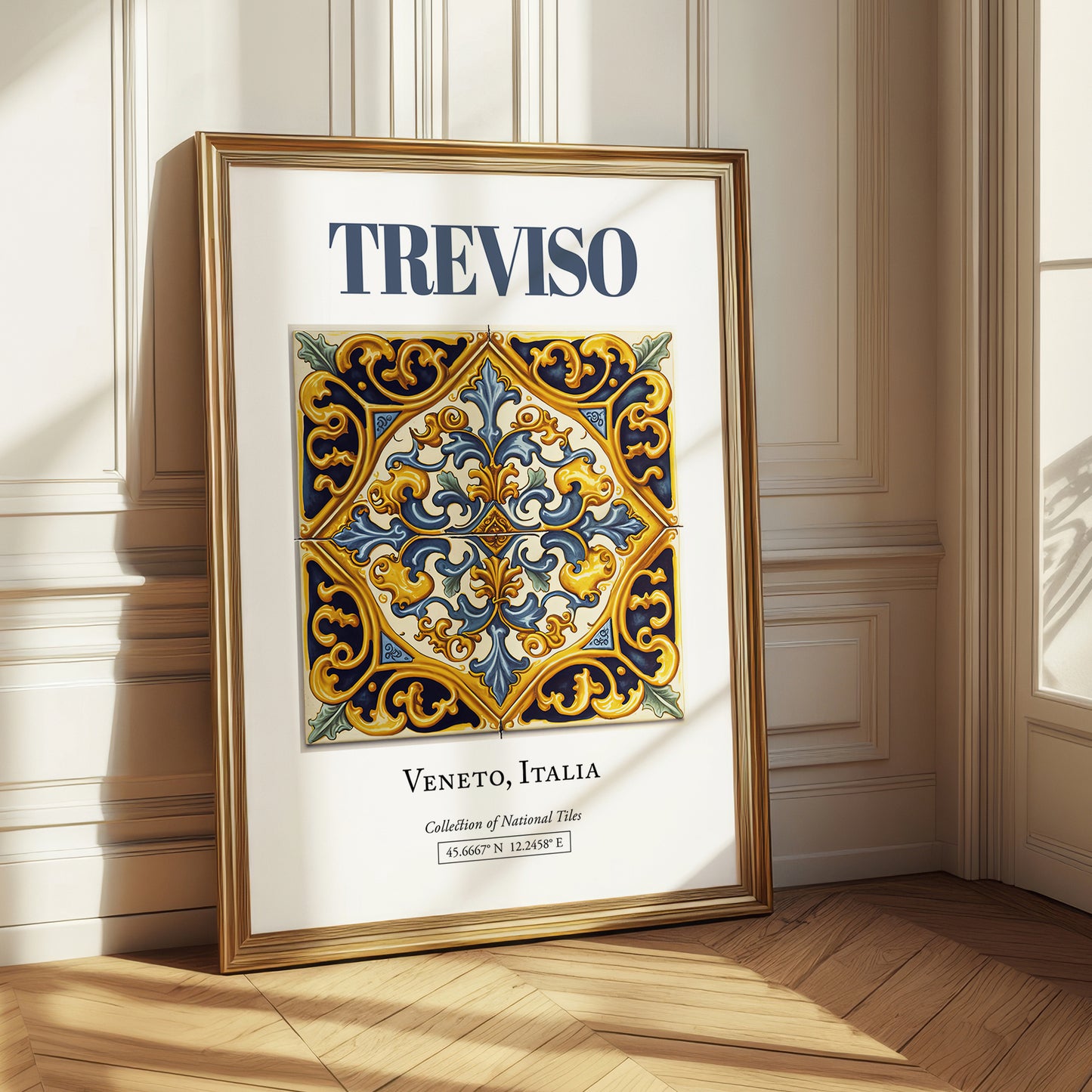 Treviso, Italy – Travel Destination Art, styled in a charming Paris street view