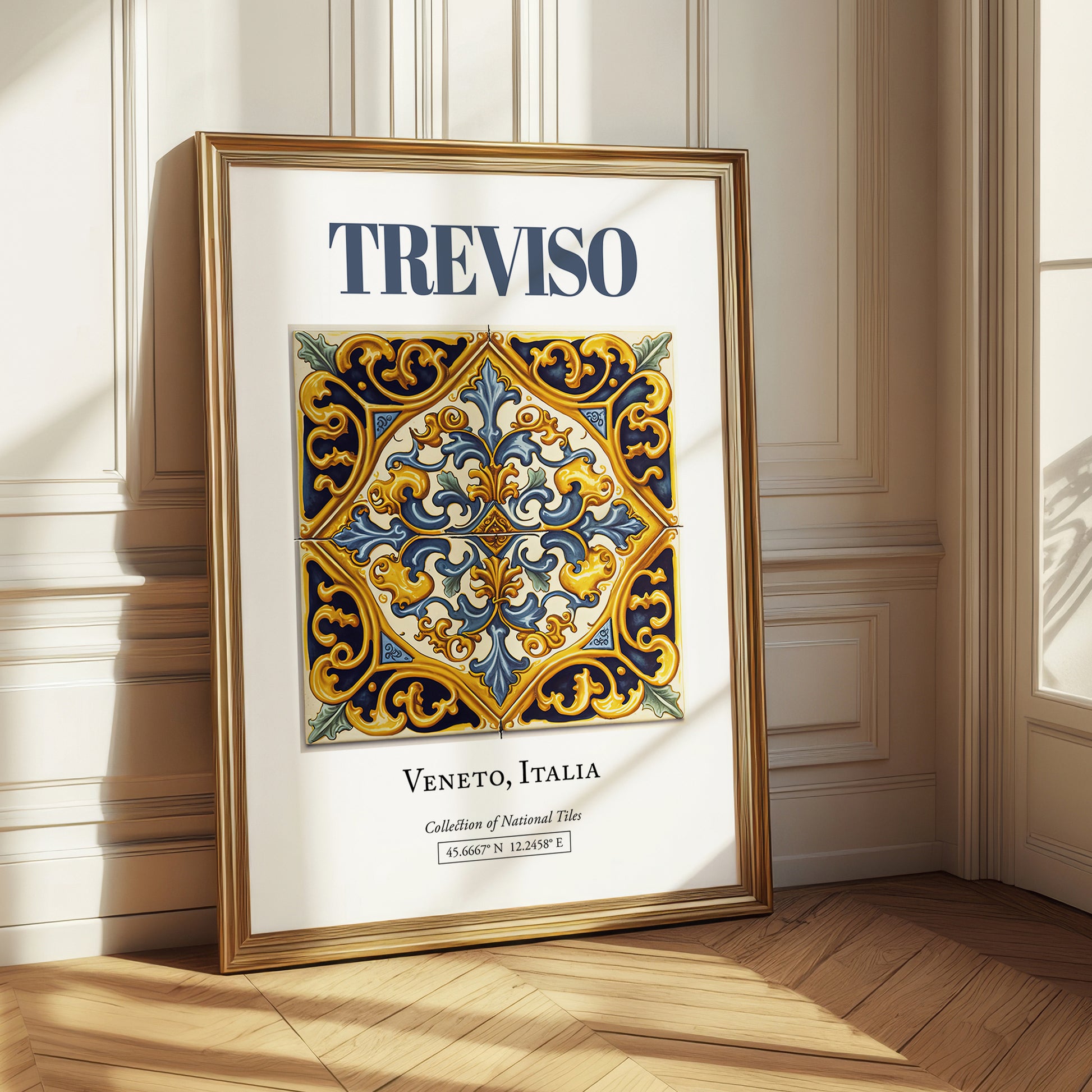 Treviso, Italy – Travel Destination Art, styled in a charming Paris street view