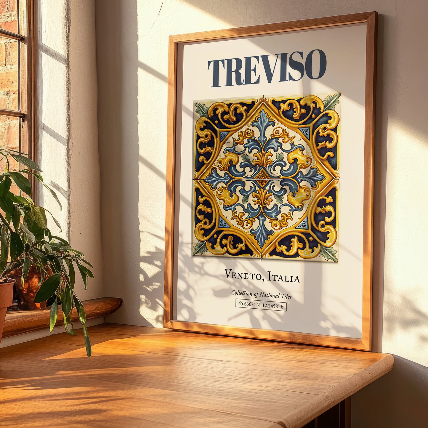 Treviso, Italy – Travel Destination Art, clean layout with no caption