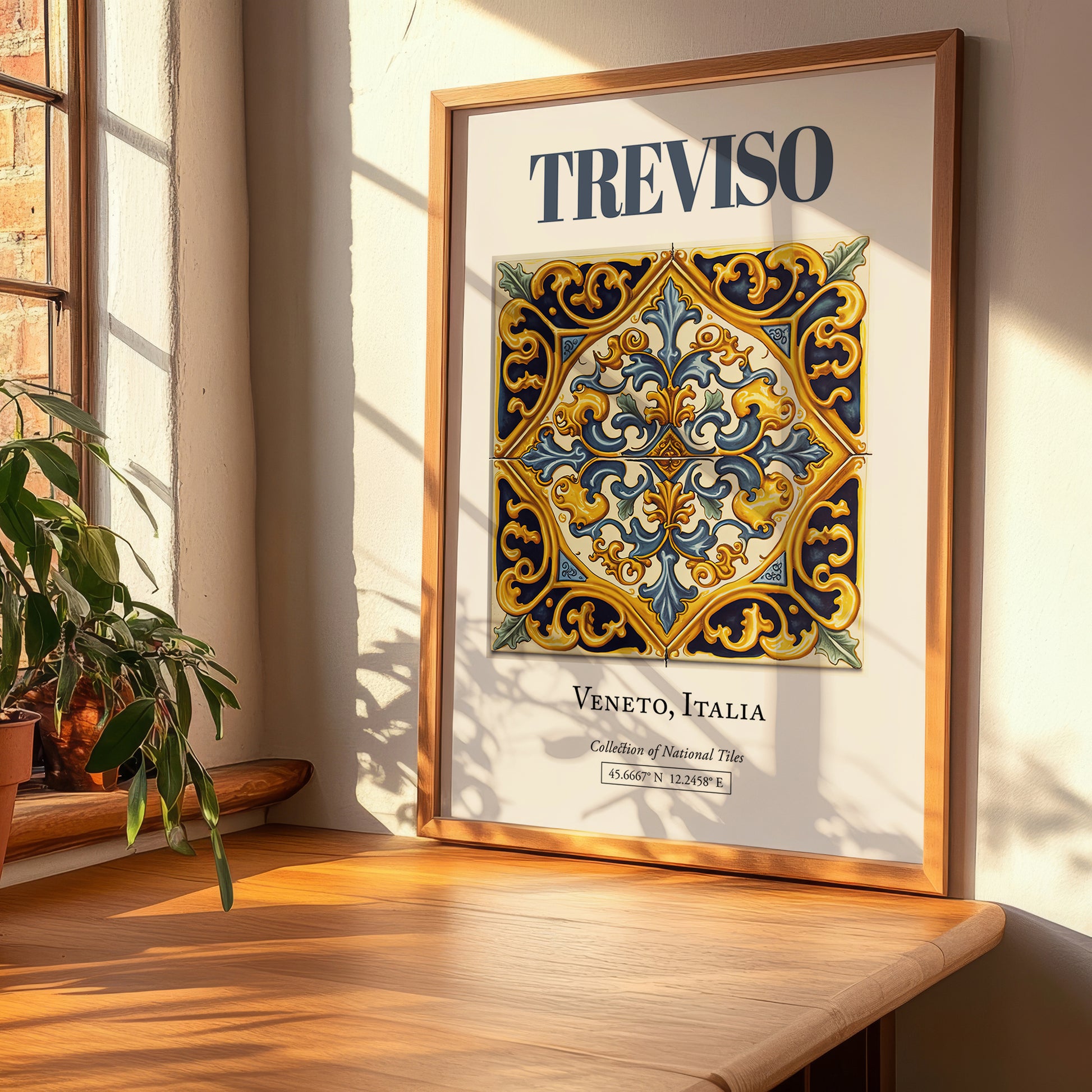Treviso, Italy – Travel Destination Art, clean layout with no caption