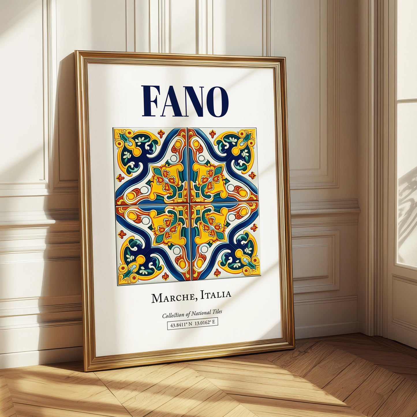 Fano, Italy – Travel Print, styled in a charming Paris street view