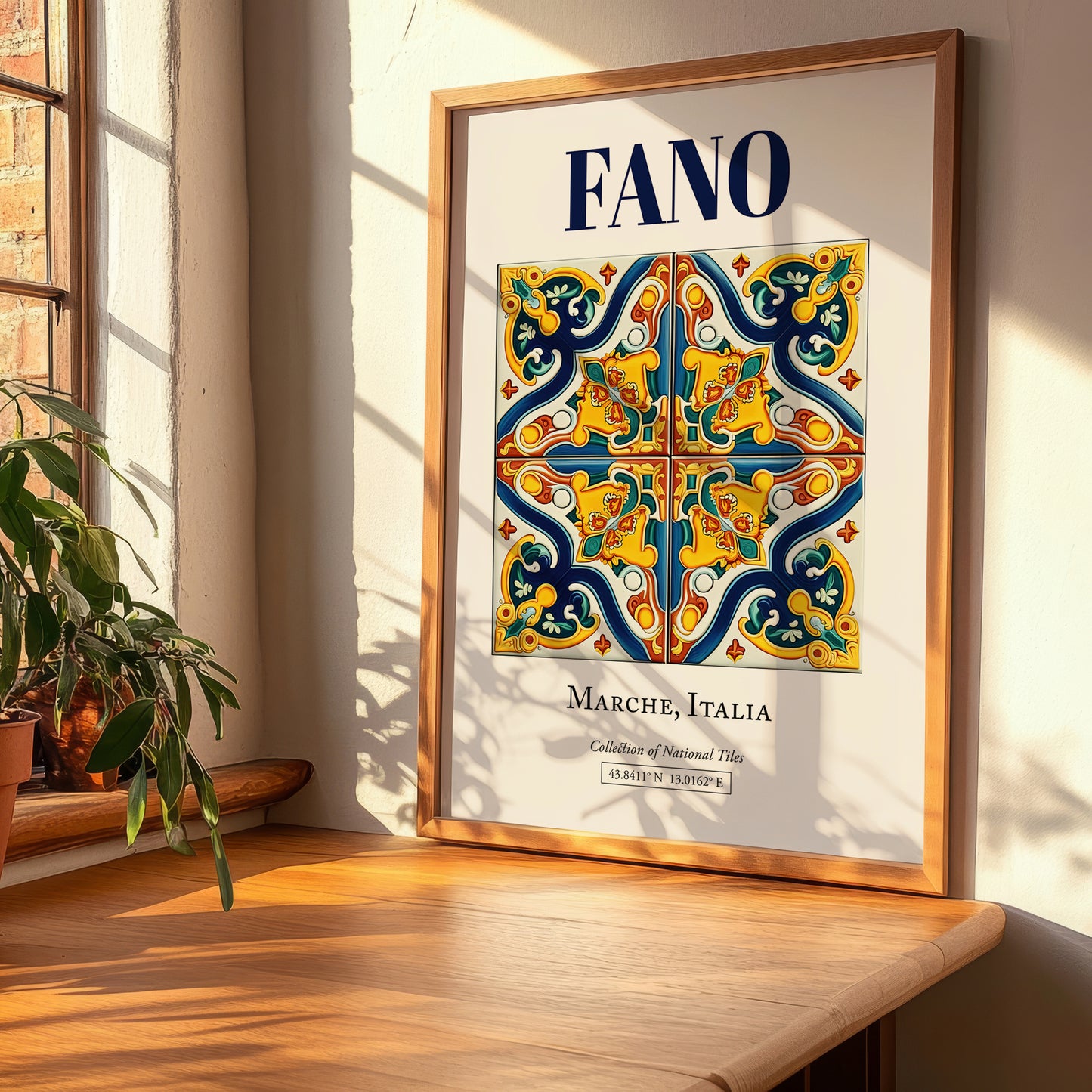 Fano, Italy – Travel Print, clean layout with no caption