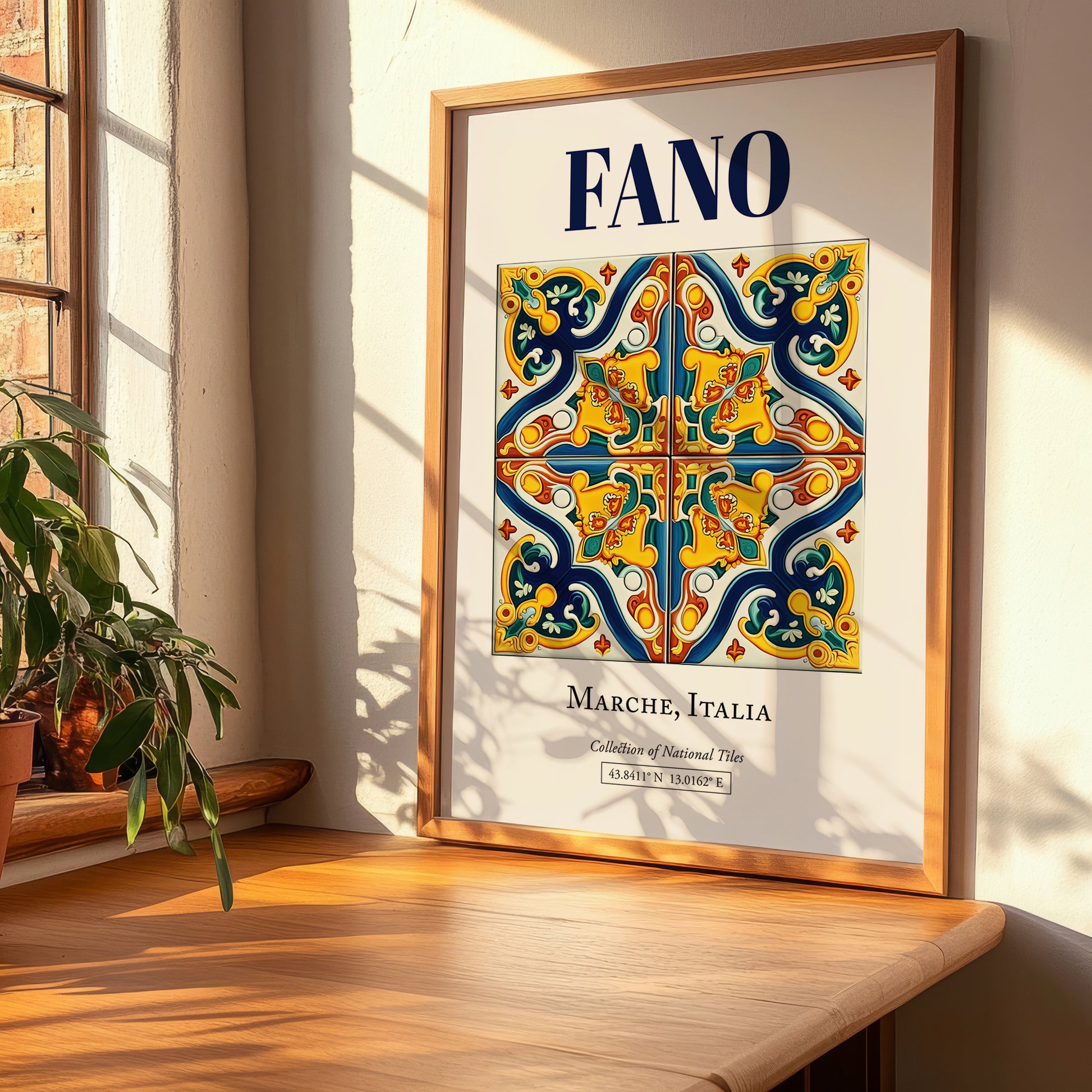 Fano, Italy – Travel Print, clean layout with no caption